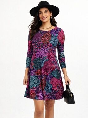 Rainbow Mix Jersey Dress